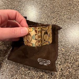 Coach gold bangle